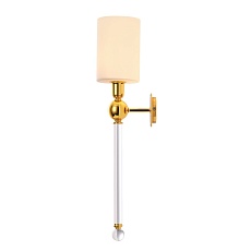Бра Crystal Lux Mirabella AP1 Gold/White 1