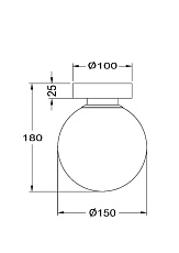 Настенный светильник Maytoni Basic form MOD321WL-01W 1