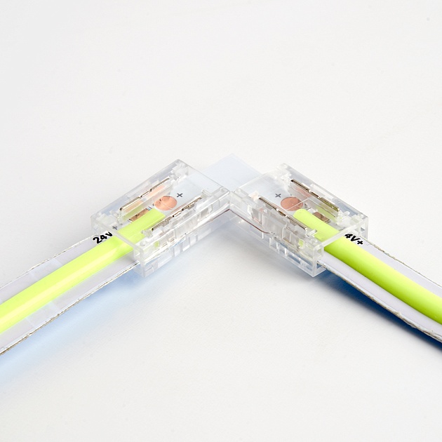 Соединитель угловой 10мм для ленты COB LS530, LD178 Фото № 2