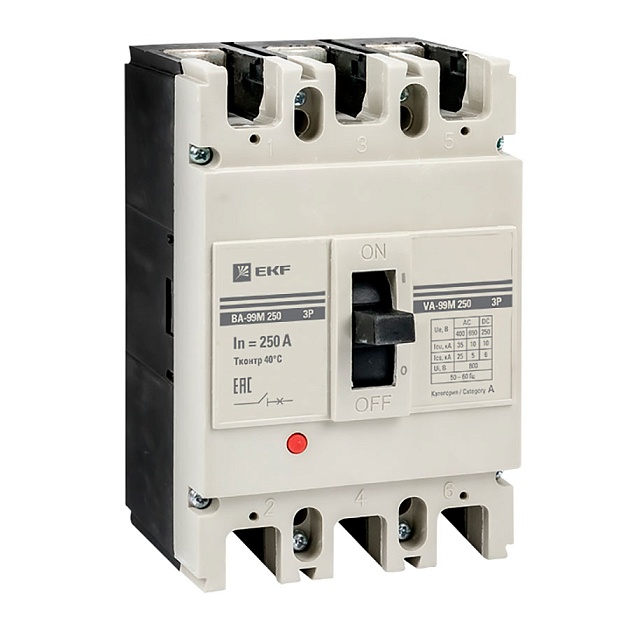 Выключатель автоматический ВА-99М 250/250А 3P 35кА EKF PROxima mccb99-250-250m Фото № 1
