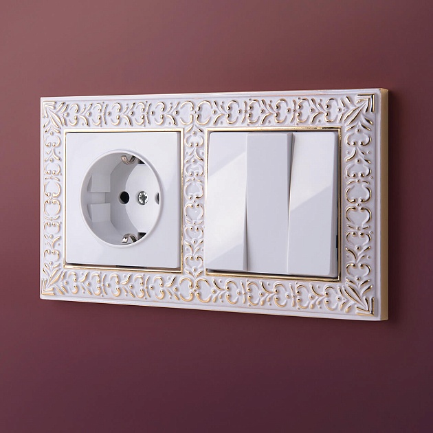 Выключатель трехклавишный Werkel белый W1130001 4690389155246 Фото № 7