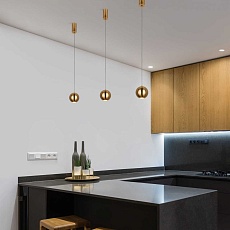 Подвесной светодиодный светильник Elektrostandard Giro 50215/1 Led бронза a055674 1