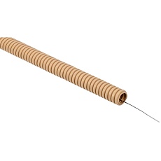 ELASTA Труба гофрированная ПВХ d=20мм с зондом сосна (25м) IEK ET-TG21-121-020-025-K34