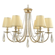Подвесная люстра Crystal Lux Victoria SP6 Gold/Amber 4