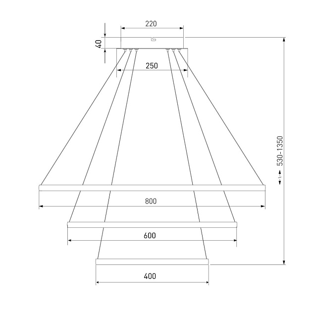 Подвесной светодиодный светильник Eurosvet Collars 90264/3 белый Фото № 3