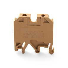 Зажим наборный изолированный (винтовой) ЗНИ - 6,0 (JXB 6), бежевый Stekker 39935