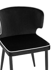 Кухонный стул Stool Group Матео с кантом велюр черный MC110 KD HLR-66/HLR-13 edge 1