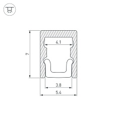 Профиль Arlight ARH-MICRO-0507-2000 ANOD 036399 3