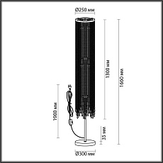 Торшер Odeon Light Chokka 5028/3F 4