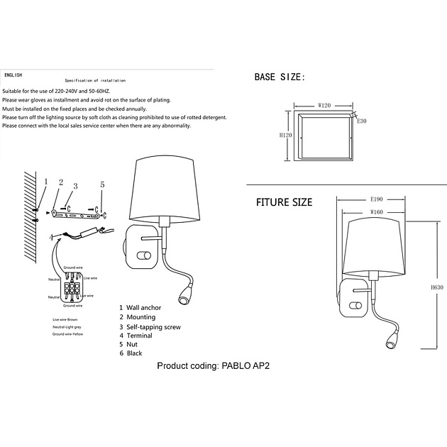 Бра Crystal Lux Pablo AP2 Black/Black-Gold изображение 2 Бра Crystal Lux Pablo AP2 Black/Black-Gold Фото № 2