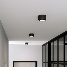 Потолочный светодиодный светильник Elektrostandard Onde 25046/LED 15W 4000K черный a064198 2