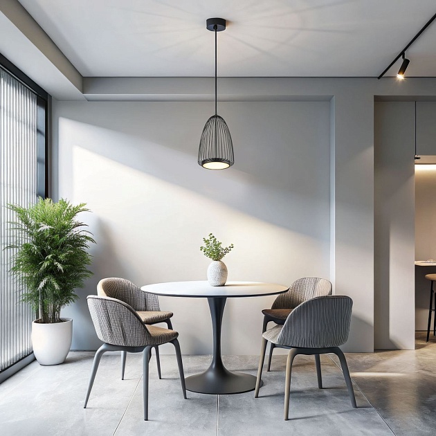 Подвесной светодиодный светильник Eurosvet Comodita 40009/1 LED черный Фото № 7