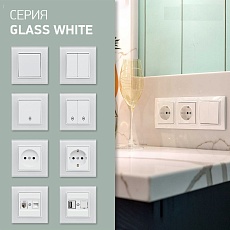 Выключатель двухклавишный Vesta-Electric Exclusive White белый FVK050102BEL 2