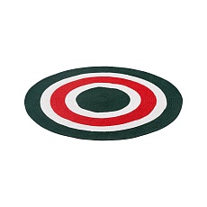 Ковер Tkano из хлопка Target темно-зеленого цвета из коллекции Ethnic, Ø90 см TK22-DR0027 1