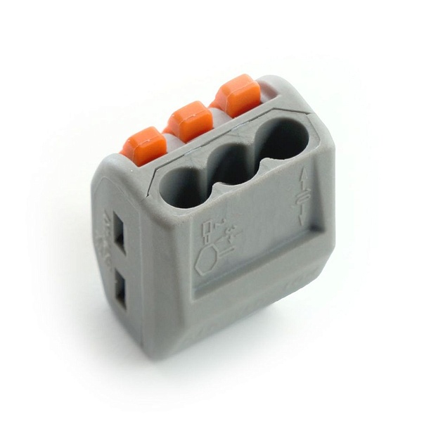 Клемма строительно-монтажная 3-проводная Stekker, LD222-413 32397 изображение 2 Клемма строительно-монтажная 3-проводная Stekker, LD222-413 32397 Фото № 2