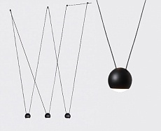 Подвесной светодиодный светильник Italline IT03-1425 black 1