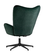 Поворотное кресло Stool Group Филадельфия регулируемое черная ножка велюр серо-зеленый FUCHS FLY1919-15 3