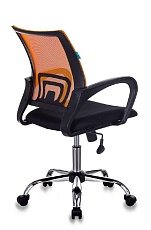 Офисное кресло Бюрократ CH-695N/SL/OR/BLACK спинка сетка оранжевый TW-38-3 сиденье черный TW-11 крестовина хром 3