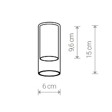 Плафон Nowodvorski Cameleon Cylinder S 8545 1