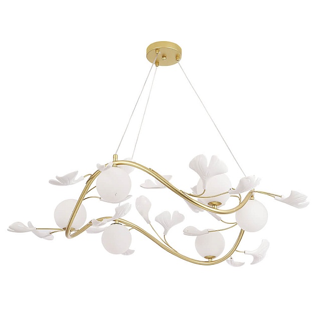 Подвесная люстра Crystal Lux Colibri SP6 Gold изображение 3 Подвесная люстра Crystal Lux Colibri SP6 Gold Фото № 3