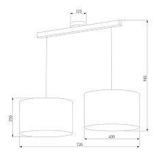 Подвесной светильник TK Lighting 3373 Troy White 1
