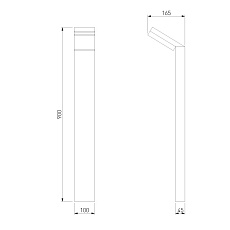 Уличный светодиодный светильник Elektrostandard Sensor 1542 Techno Led черный a053948 1