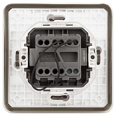 Выключатель ЭРА Эксперт 11-1522-01 с подсветкой IP55 10АХ-250В СУ белый Б0063279 1