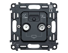 Механизм розетки TV оконечной + SAT 5-862MHz 3.5dB/950-2150MHz 3.5dB AMBRELLA VOLT VM VM217 2