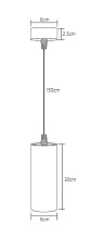 Подвесной светодиодный светильник Fiberli Tube630BWW 12110103 1