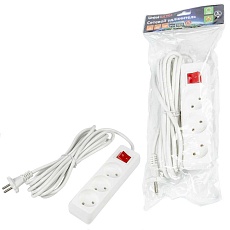 Удлинитель Uniel Ultra 3гн х 5м б/з S-CU3-5B White UL-00009996 2