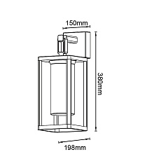 Настенный уличный светильник Mantra ALPS 9114 3