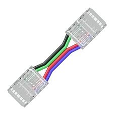 Коннектор прокалывающий 4 pin для гибкого соединения RGB LED ленты 10мм тип COB IP20 длина провода 150мм Apeyron 09-164 4
