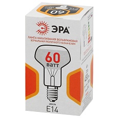 Лампа накаливания ЭРА E27 60W 2700K зеркальная R50 60-230-E14-CL Б0039141 1