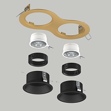 Комплект со светильником Lightstar Domino Round (214623+214607+214607+214007+214007) D6230707BMOD 3