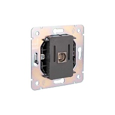 Розетка ROUND TV с/у титан KRANZ KR-78-0723-2 2