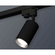 Комплект трекового светильника Ambrella light Track System XT6323004 SBK/PSL черный песок/серебро полированное (A2521, C6323, N6104) 1
