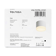 Потолочный светильник Voltega Грейв / Grave VGL7237DL-01W1 4