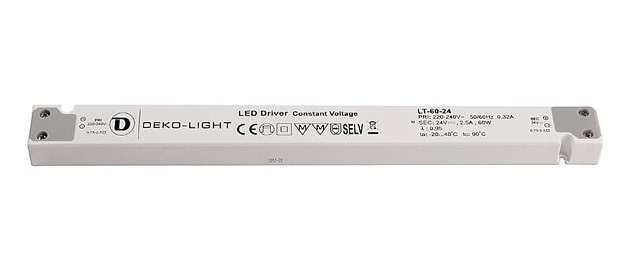 Блок питания Deko-Light LT-60-24 24V 60W IP20 2,5A 862094 Фото № 1