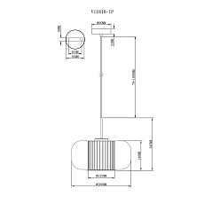 Подвесной светильник Moderli Ember V11818-1P 1