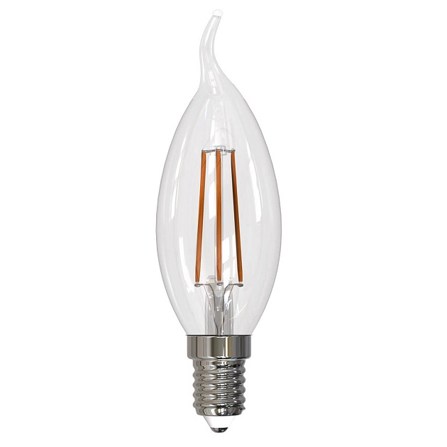 Лампа светодиодная филаментная диммируемая Uniel E14 9W 4000K прозрачная LED-CW35-9W/4000K/E14/CL/DIM GLA01TR UL-00005190 фото 