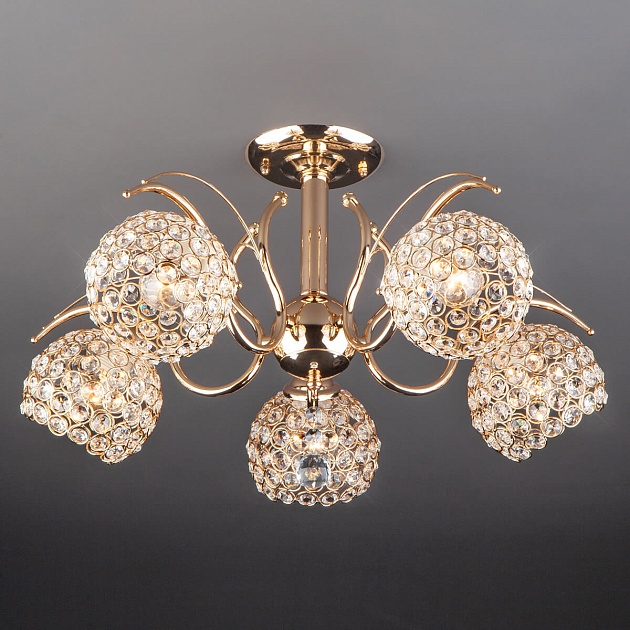 Потолочная люстра Eurosvet 7777/5 золото Фото № 1