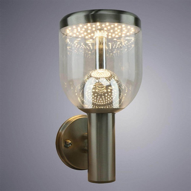 Уличный настенный светодиодный светильник Arte Lamp Inchino A8163AL-1SS Фото № 2