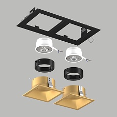 Комплект со светильником Lightstar Domino Quadro (214527+214503+214503+214007+214007) D5270303BMOD 3