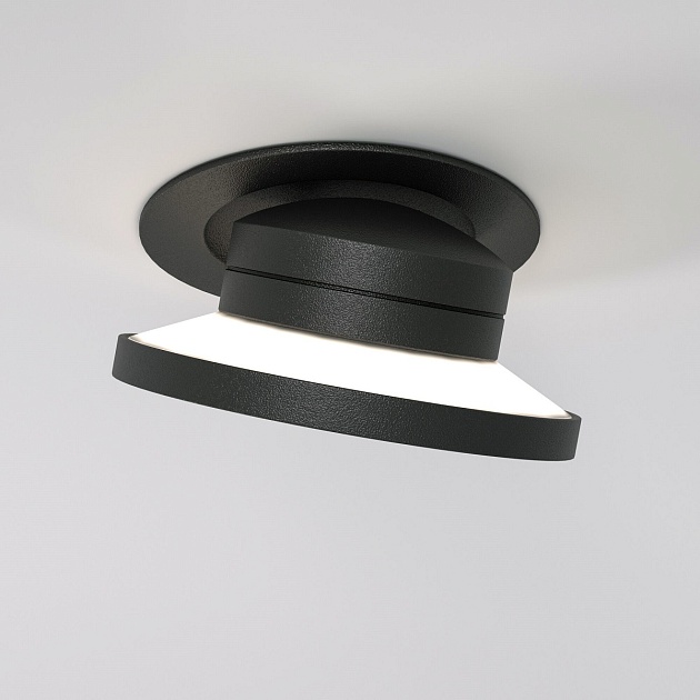 Встраиваемый светодиодный светильник Elektrostandard Surf 25084/LED 6W 4000K черный a063675 фото 3