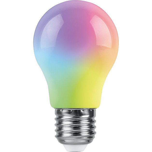 Лампа светодиодная Feron E27 3W RGB матовая LB-375 38118 фото 