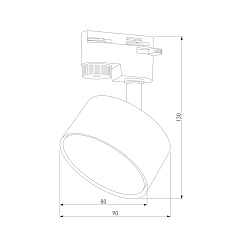 Трековый светильник TK Lighting 4398 Tracer Black 1