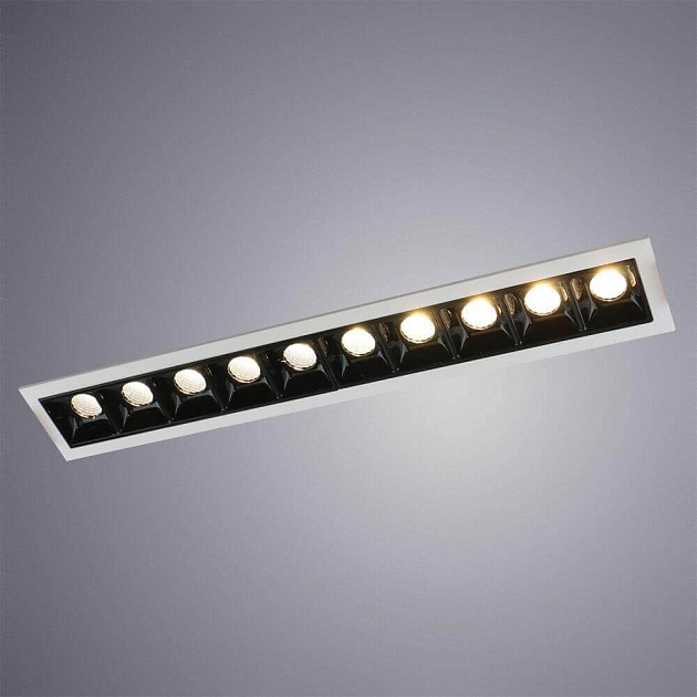 Встраиваемый светодиодный светильник Arte Lamp Grill A3153PL-10BK Фото № 2