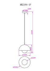 Подвесной светильник MyFar Dorothy MR2184-1P 1