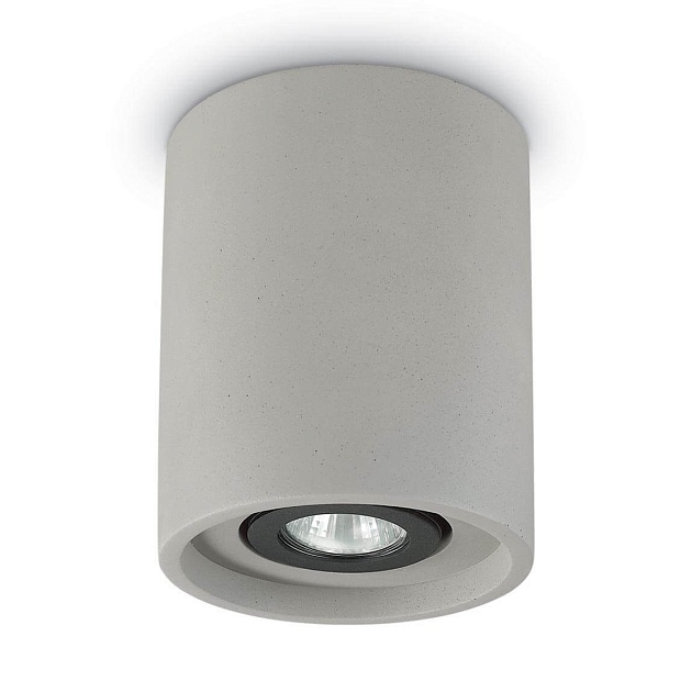 Потолочный светильник Ideal Lux Oak PL1 Round Cemento 150437 фото 