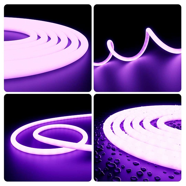 Светодиодная влагозащищенная лента Apeyron 14,4W/m 120LED/m 2835SMD фиолетовый 5M 00-329 фото 11